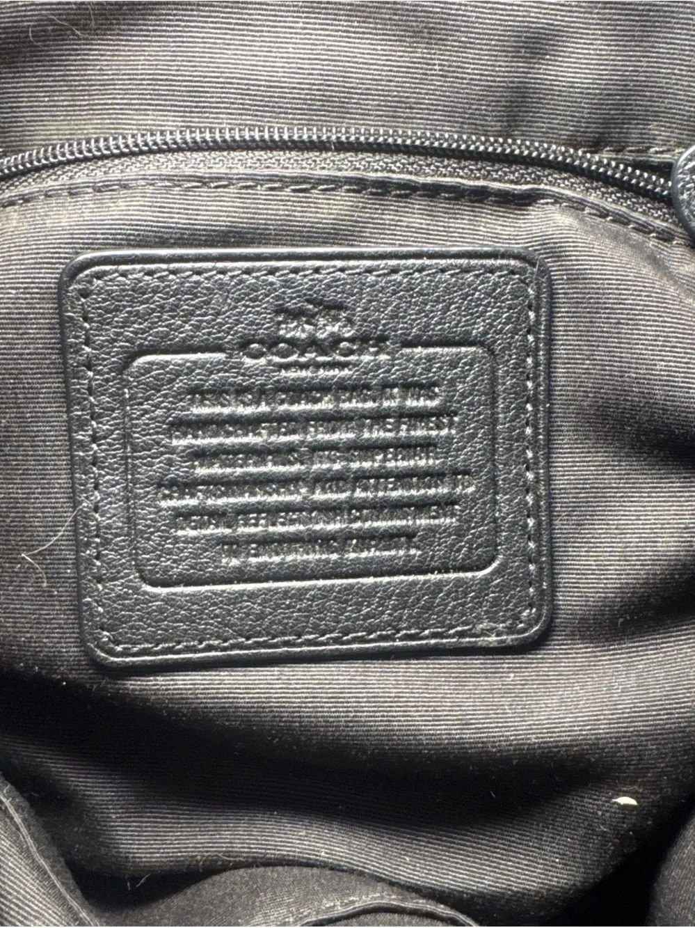 Coach Black Pebbled Leather Shoulder Tote with Plush Charm and Flower Clips